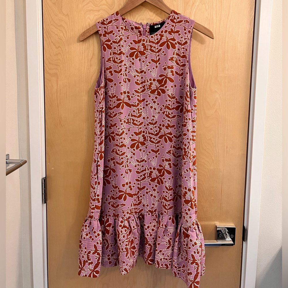 Cynthia Rowley Anthropology Dress Size 2 | Color: Orange/Purple